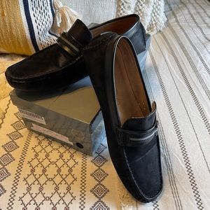 Men’s black Bruno Marc driving shoes
